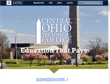 Tablet Screenshot of cotc.edu